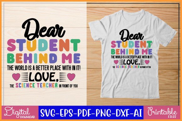 Dear Student Behind Me, the World is a Better Place