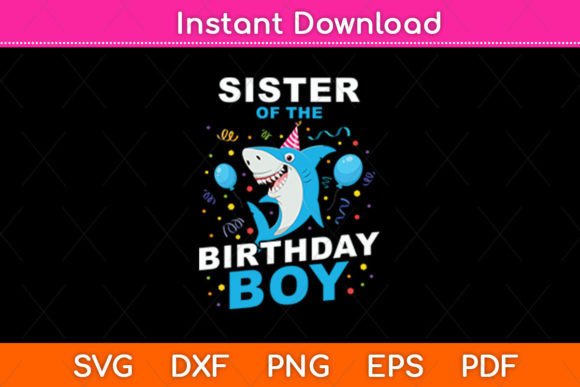 Evaluating the Birthday Shark Sister Design for Embroidery