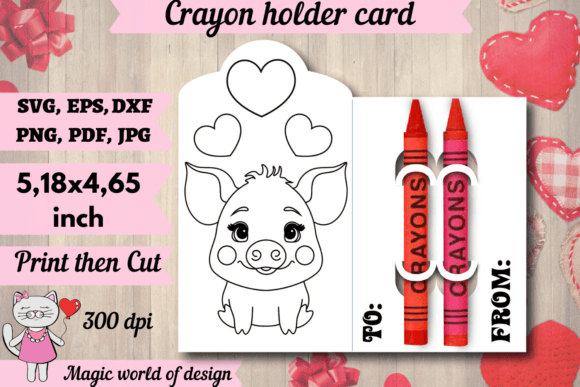 Evaluating the Valentine's Day Pig Coloring Card Holder for Embroidery