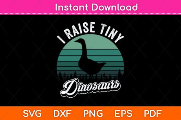 I Raise Tiny Dinosaurs Duck Vintage Embroidery Review