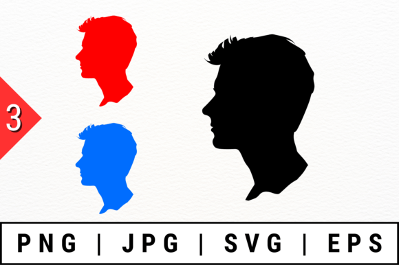 Silhouette Simplicity: A Designer's Take on the Male Profile Vector